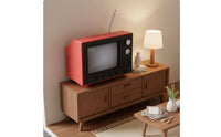 Playable Mini TV USB USB-Powered 1:12 Scale Television 150 Minute Runtime Retro Dollhouse TV for Collectors, Diorama