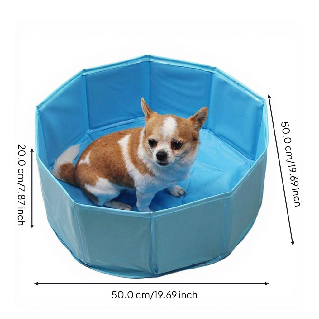 Foldable pet bath, easy drain