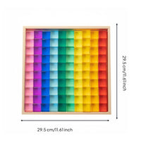 100 Pieces Translucent Acrylic Cubes High Light-Transmitting Property Gem Building Blocks Educational Acrylic Cube Blocks for Preschoolers, Kids