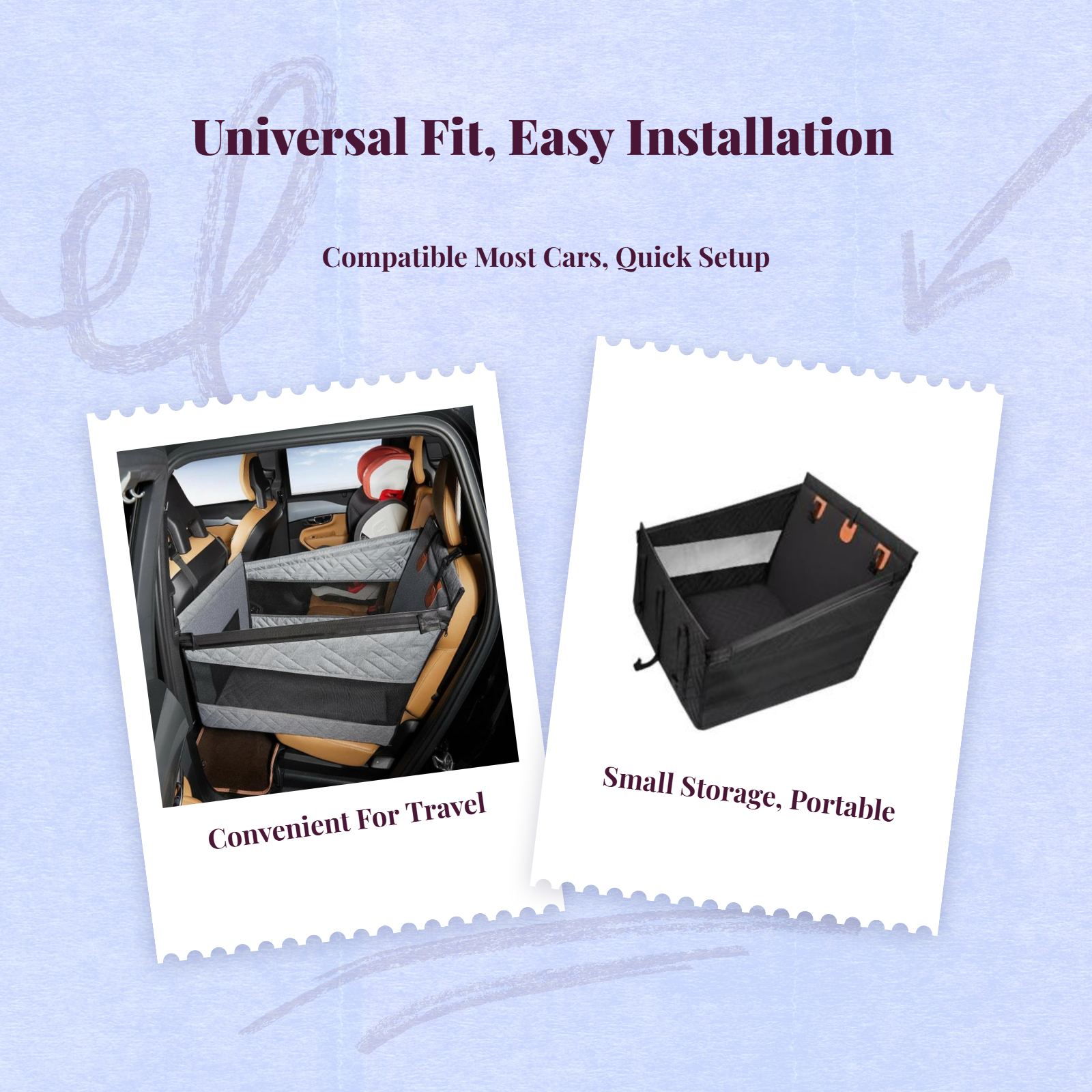 Waterproof dog car seat booster