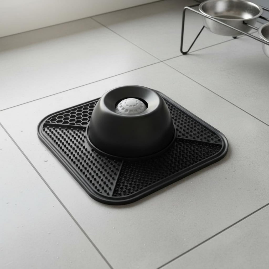 Slow Feeder Bowl Non-Slip Base Feline and Dog Feeder Mat for Fast Eaters