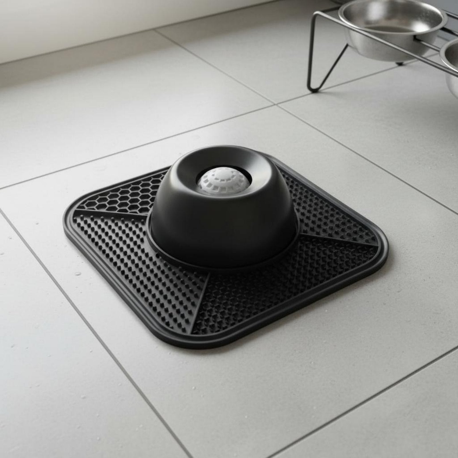 Slow Feeder Bowl Non-Slip Base Feline and Dog Feeder Mat for Fast Eaters