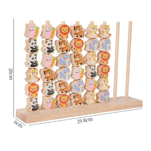 Child-Centered Bead Matching Toy Early Education Creature Bead Matching Game
