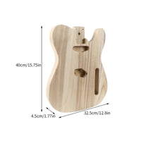 Classic Design Guitar Body Paintable Instrument Parts Wooden for Repair