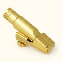 Gold Plated Brass Saxophone Mouthpiece Clear Tone B and B Soprano Saxophone