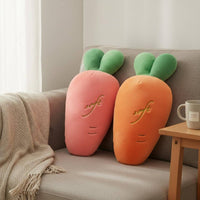 Carrot Stuffed Toy Huggable Carrot Shaped Pillow Creative Design Stuffed Animal for Kids, Girls, Bedroom, Nursery, Playroom