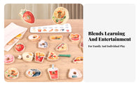 Hand-Eye Coordination Fruit and Vegetable Lacing Beads Food Threading Toy Threading and Lacing Toy Colorful