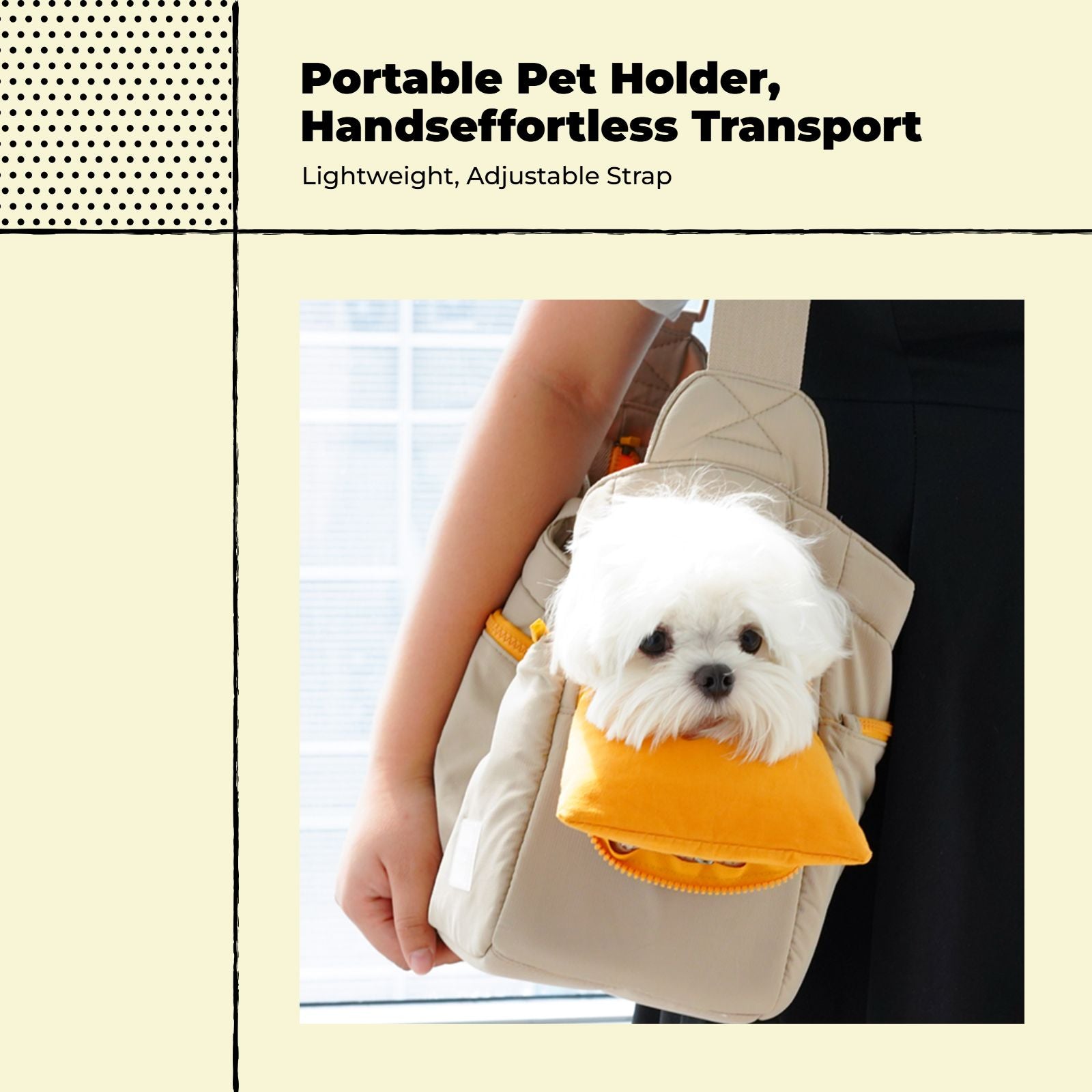 Breathable hands-free pet carrier