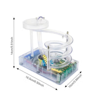 Rolling Ball Sculpture Touch Control Marble Machine Quiet Helical Pathway Dynamic Desk Decor for Office Workers