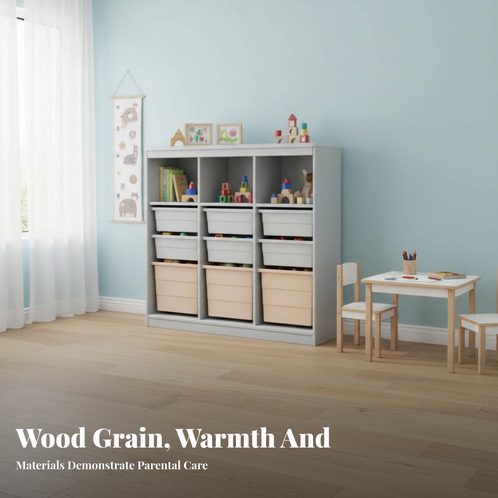 Multi-Bin Storage Unit Large Capacity Toy Organizer Space Saving Easy reach for Children, Toddlers, Playroom, Nursery, Daycare