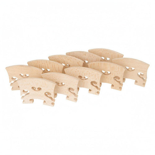 10 Pieces wood Violin Bridge Easy to Shape String Instrument Part Good Acoustics & Composition Accessory