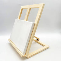 Tabletop Easel Foldable Desktop Art Stand Natural Wood for Display, Beginners