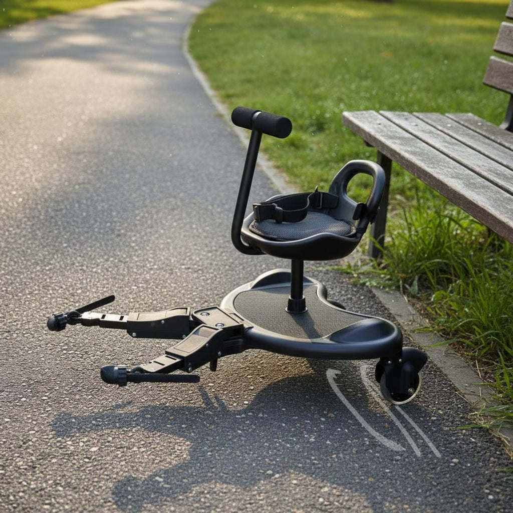 Stroller Board with Seat Portable Sit and Stand Stroller Board Foldable