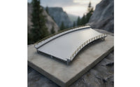 Curved Railway Bridge Engineered for Train Displays, Hobbyists