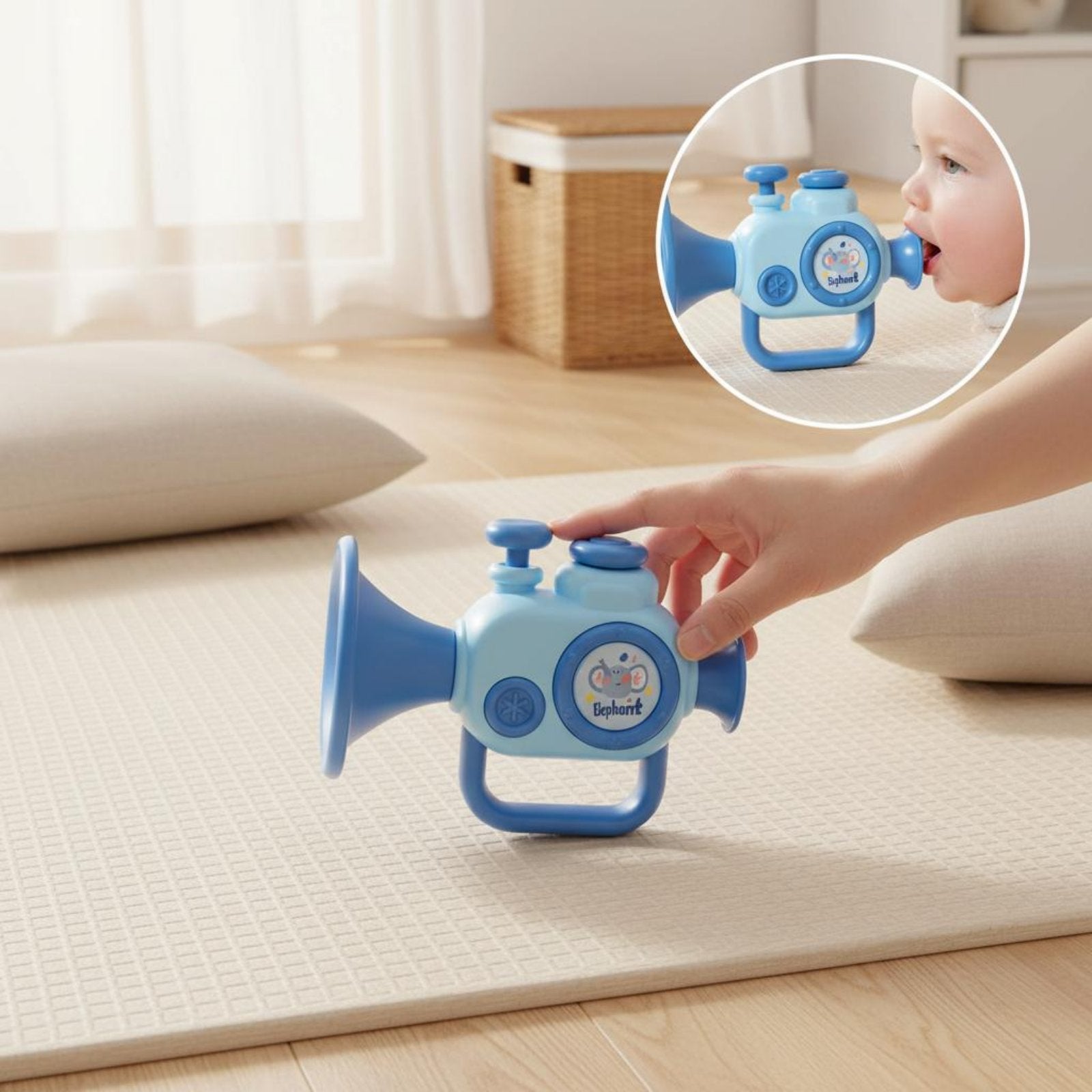 Children's Trumpet Toy Bright Colors Little Trumpet Toy Lightweight for Infants