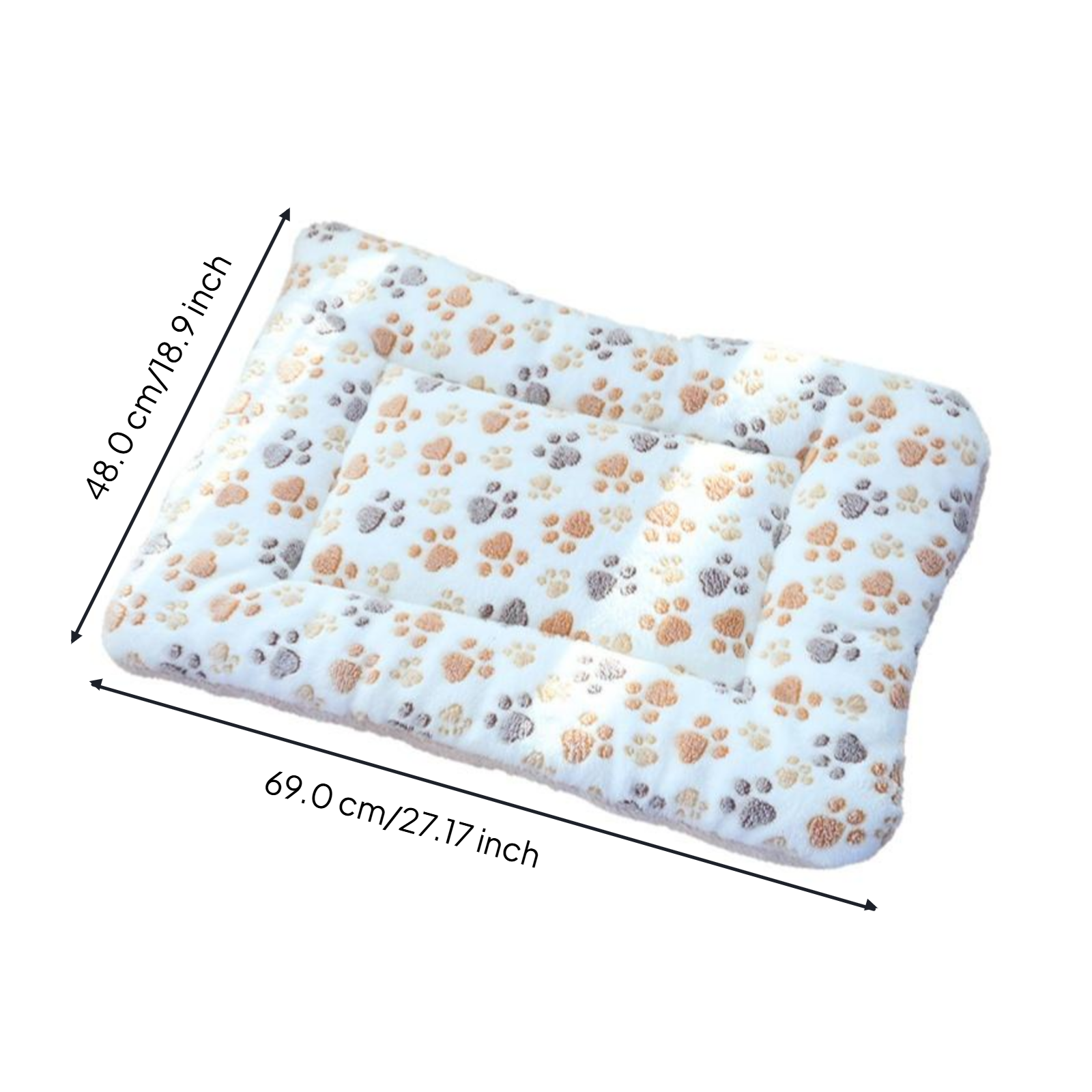 Machine washable plush pet bed