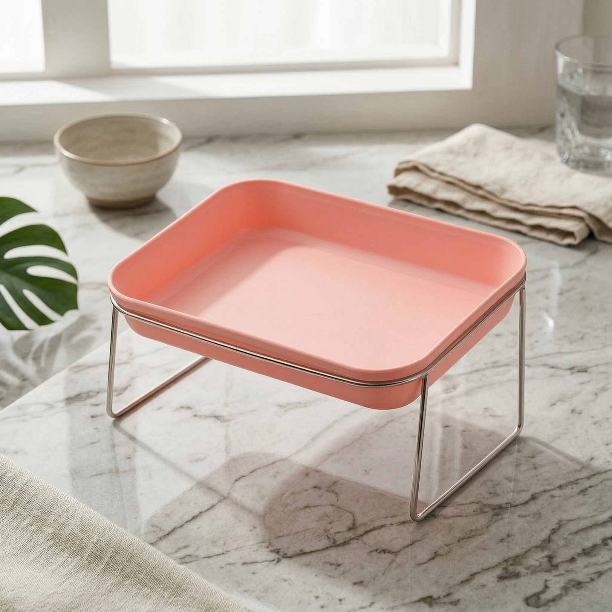 Rectangular Pet Bowl Deep PP Bowl Insert Glossy