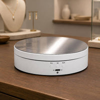 USB Charging Turntable Rechargeable Battery Support for Shop Showcase