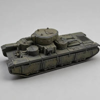1/144 Multi-Turret Heavy Tank Model Miniature Collectible Item Detailed