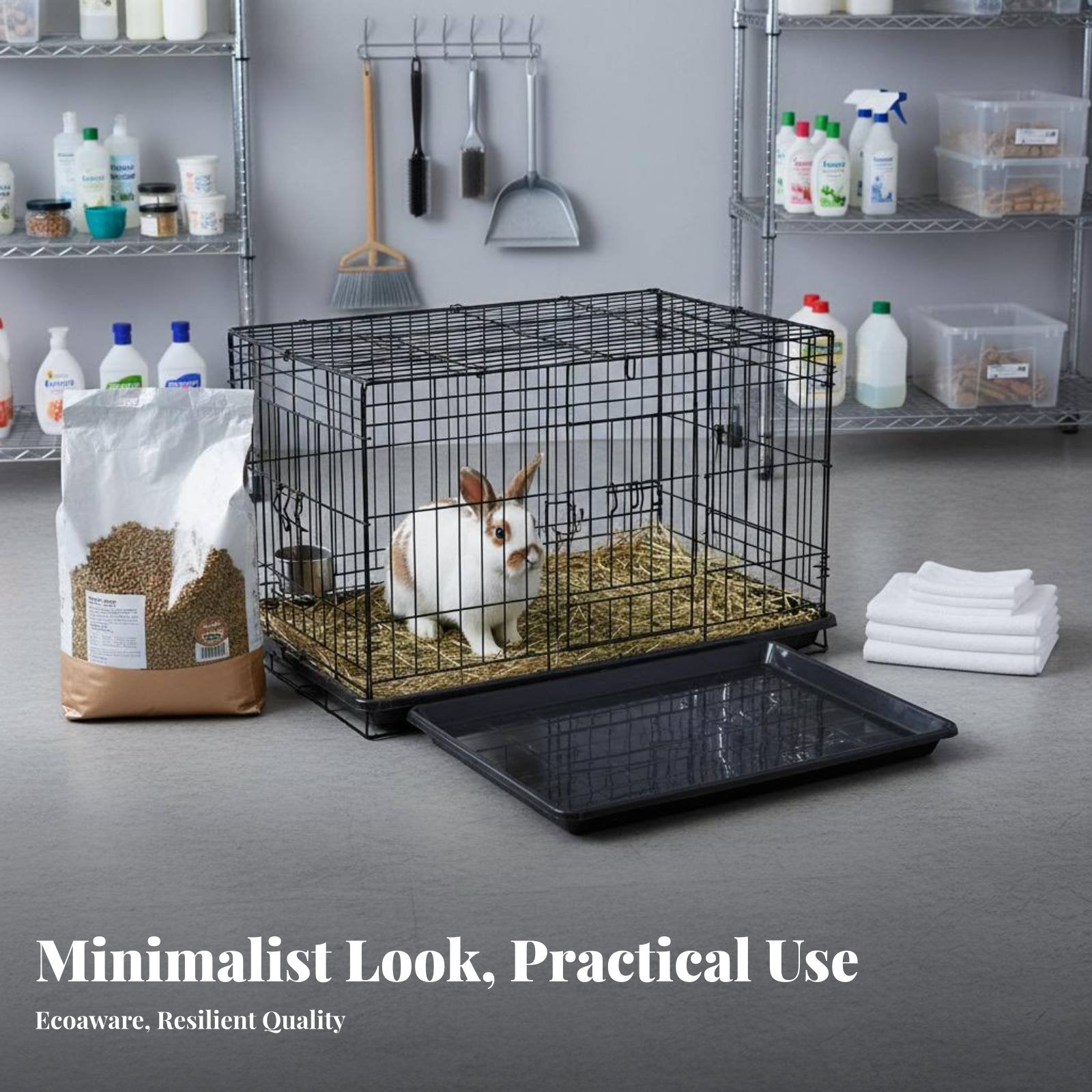 Pet Cage Tray Easy to Clean Replacement Cage Tray Kennel Liner
