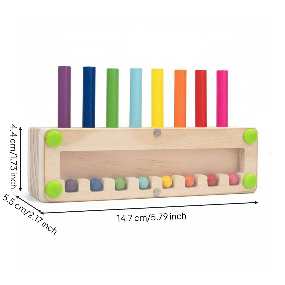 Color Matching Game Hand-Eye Coordination Wooden Peg Board Toy Early Education