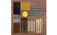 38 Pieces 38 Piece Clay Modeling Kit Includes Storage Case for Artists, Students