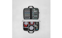 Audio Mixer Carrying Case Customizable Interior Padded Mixer Case Triple-Carry Carry Podcast Equipment Bag for Podcasters, Artists, Studio