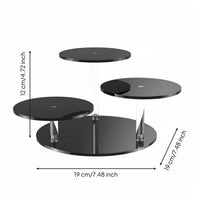 3 Tier Acrylic Display Stand Space-Saving Home Storage Easy to Clean