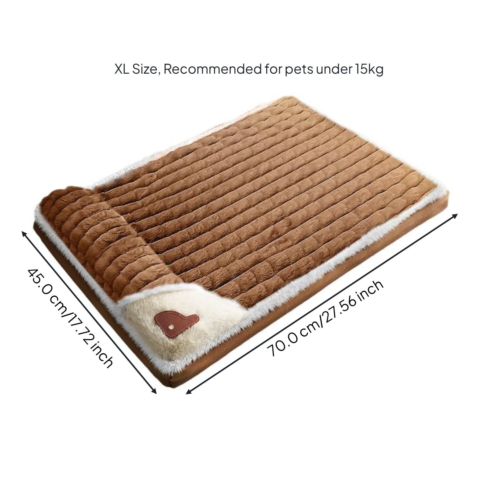 Automatic Warming Dog Bed Mat, Non-Slip, Removable Cover