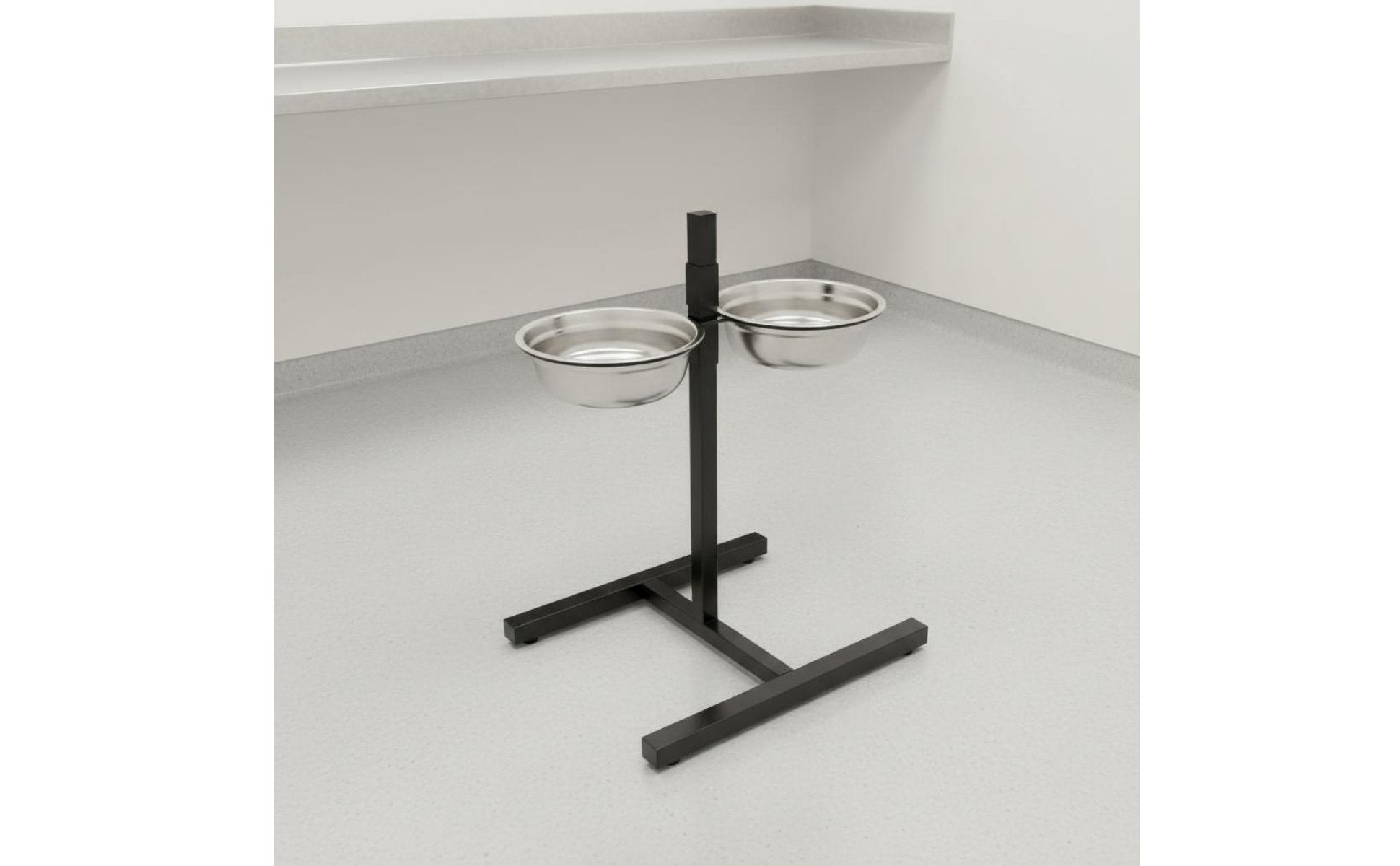Stainless Steel Dog Bowl Set Sturdy Feline and Dog Feeding Station Easy to Clean