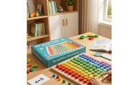Multiplication Table Game Rainbow-Colored Multiplication Board Game