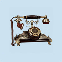 Antique Corded Telephone Ornate Corded Vintage Telephone Floral Scrollwork