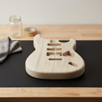 Unfinished Electric Guitar Body Handmade Music Gear DIY Friendly for Repair Shop