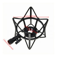Condenser Audio Device Shock Mount Adjustable Clamp Condenser Mic Shock Mount Threaded Band