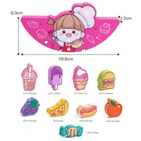 Food Themed Stacking Toy Educational Wooden Food Balance Game Builds Patience