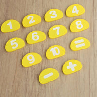 Number Frame Math Toy Montessori Hedgehog Counting Board Safe Wood for Preschool