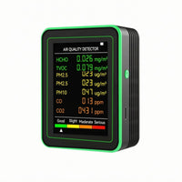 Home Gadget Rechargeable Battery Handheld Air Quality Monitor Rectangular