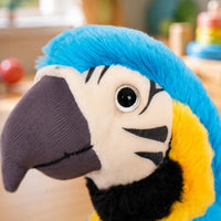 Macaw Stuffed Creature Cute Macaw Stuffed Toy Decorative for Children