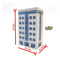 Hightall Building Model Blue Window Detailing Plastic Building Model