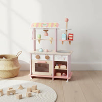 Ice Cream Shop Toy Fine Movement Skills Dessert Stand Playset Pastel Colors
