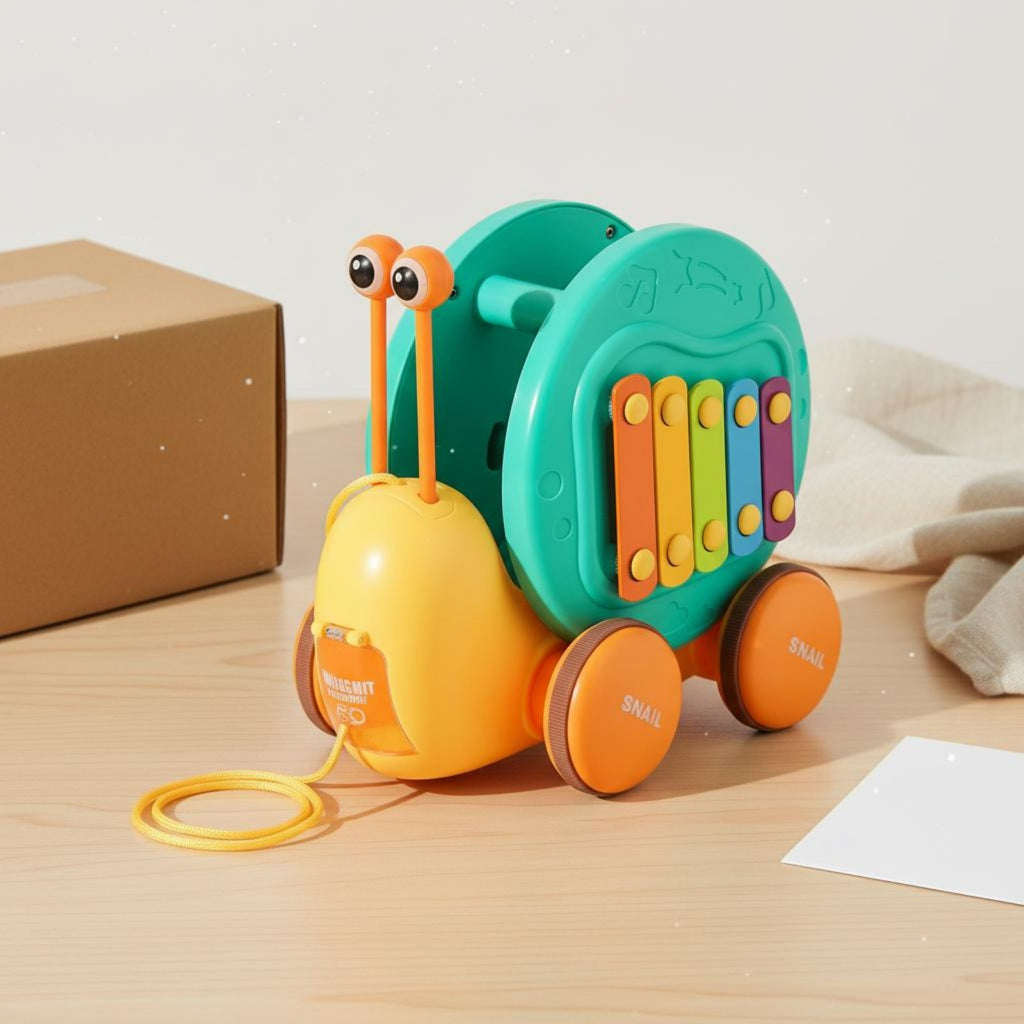 Pull Along Coordination Pull Toy Music Play for Young Children, Infants
