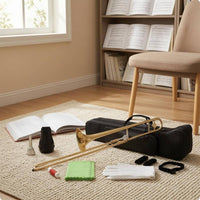 B-Flat Tenor Slide Brass Instrument Mouthpiece Included B-Flat Tenor Slide Brass