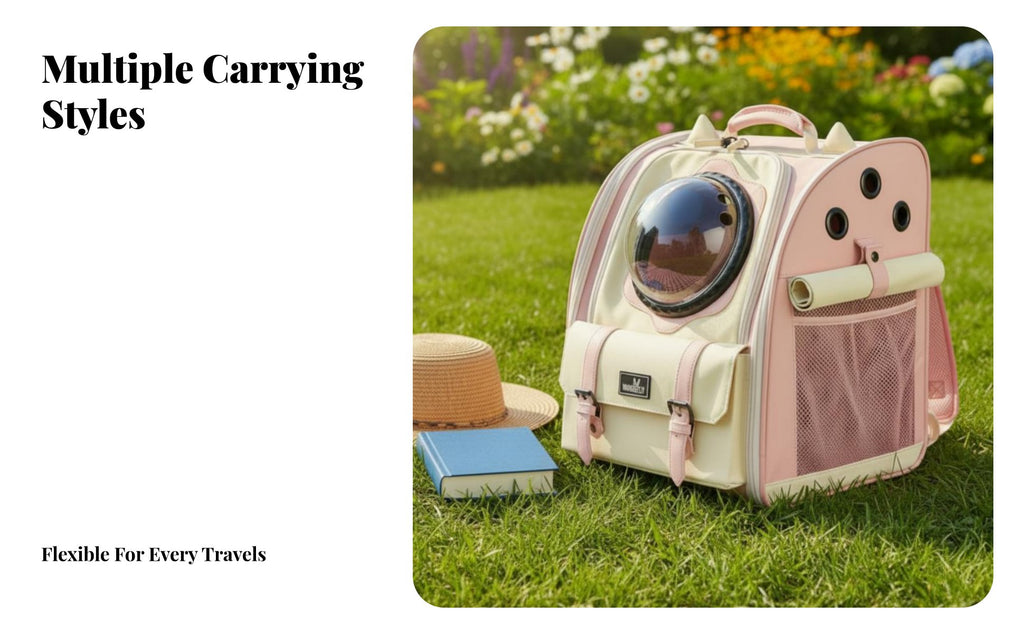 dome viewing portal Cat rearpack Ergonomic Straps Space Capsule Rucksack for Travelers