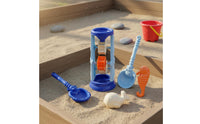 5 Pieces Beach Sand Toy Set Bright Colors Hourglass Sand Funnel Cartoon Design