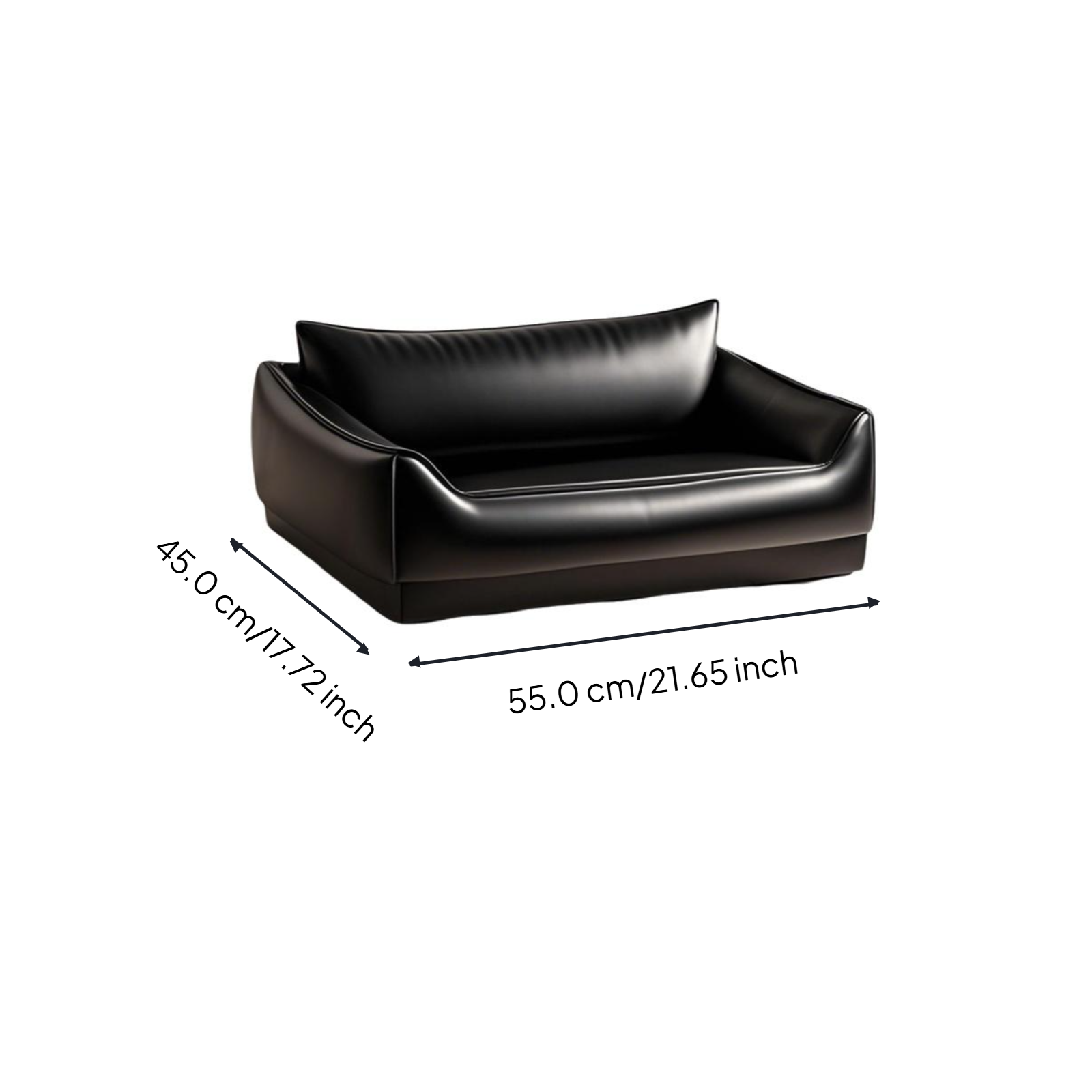 Water-resistant dog bed, removable cover