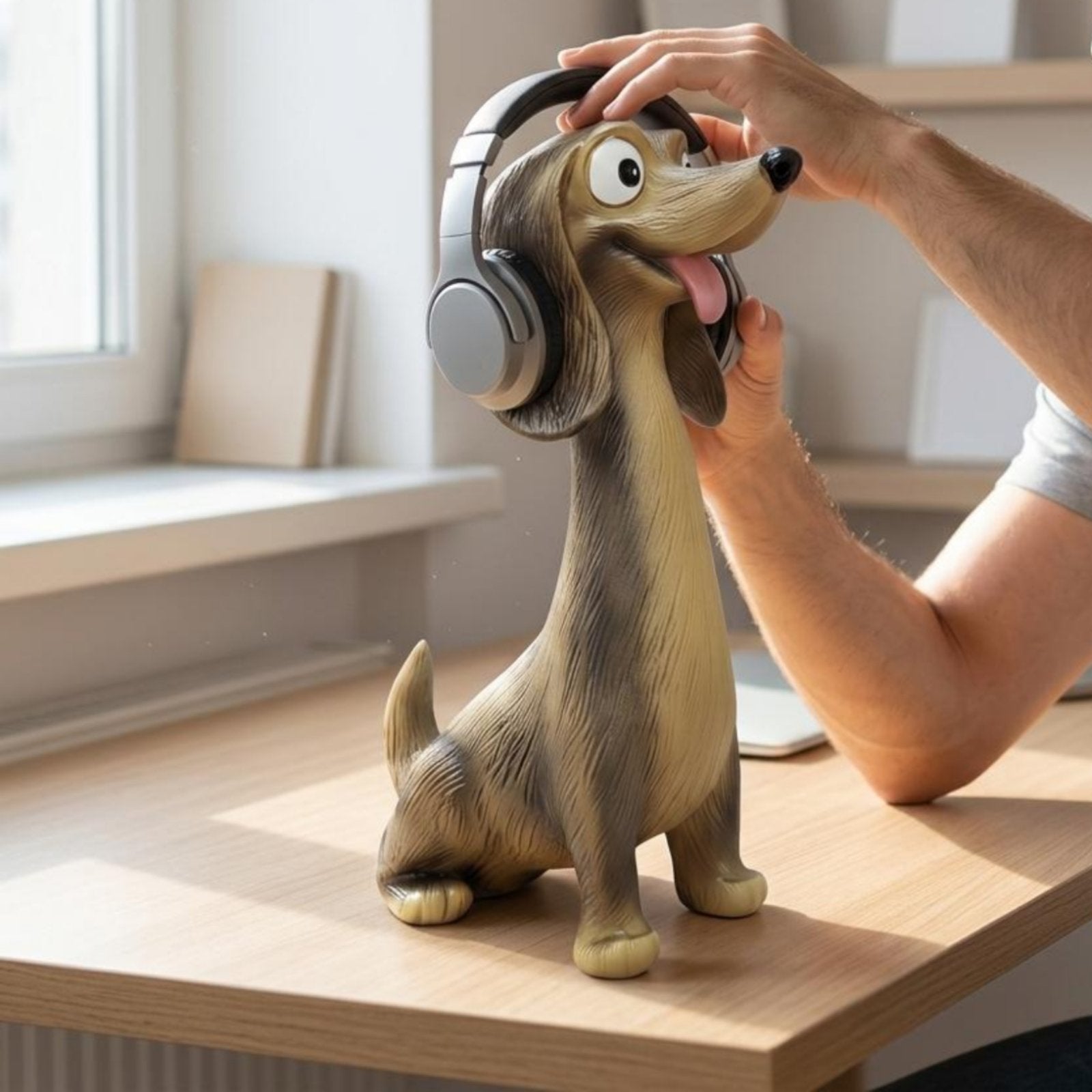 Dog Headphone Stand Decorative Creature Headphone Stand Cute for Office