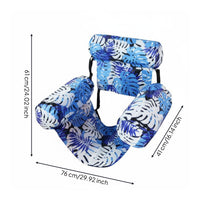 Inflatable Pool Lounger Lightweight Water Swing Chair Compact for Grown-Ups