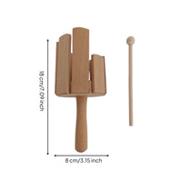 Includes Wood Block Paper Box Package Percussion Tone Bar Beech Wood Percussion Instrument