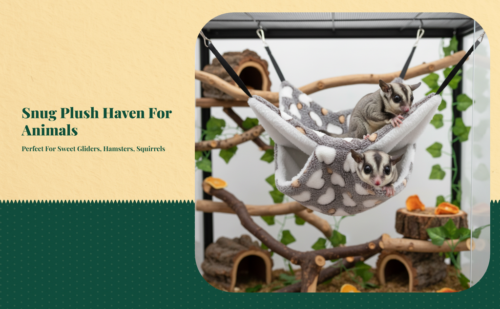 Hanging Bed, Soft for Hamster, Squirrel, Enclosure Use