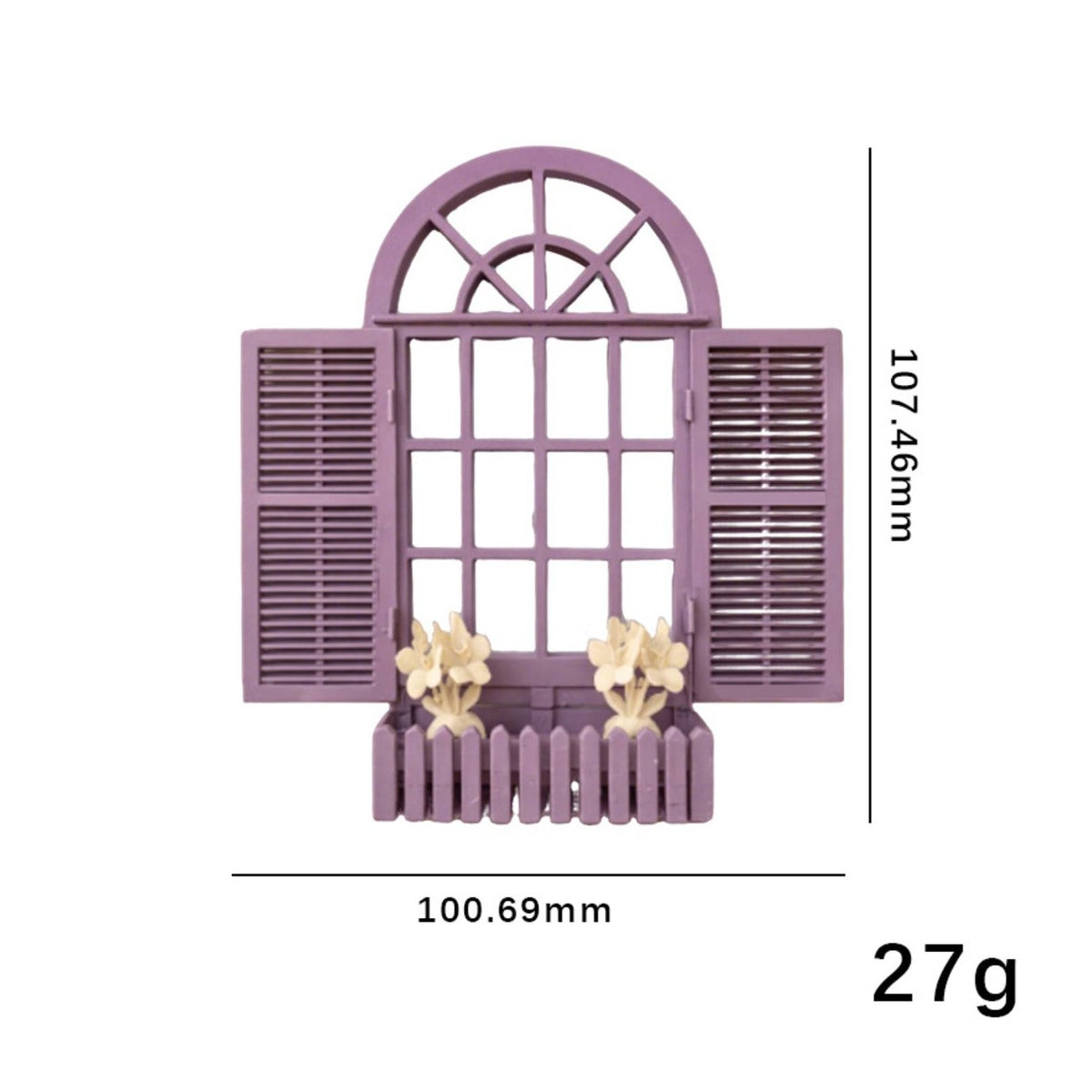Miniature House Window Realistic Look Dollhouse Window Model Shutter Design